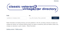 Tablet Screenshot of classiccarwebsite.com